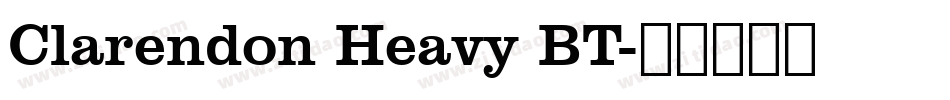 Clarendon Heavy BT字体转换